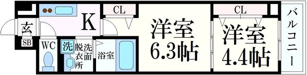 住吉駅 徒歩5分 4階の物件間取画像